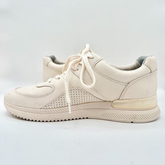 Everlane Cream Leather Court Sneakers Men 9.5 Women 11.5 Low Top Casual Shoes - Picture 11 of 14